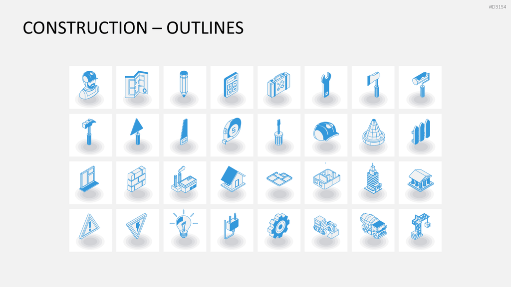 Isometric Icons PowerPoint-Vorlage