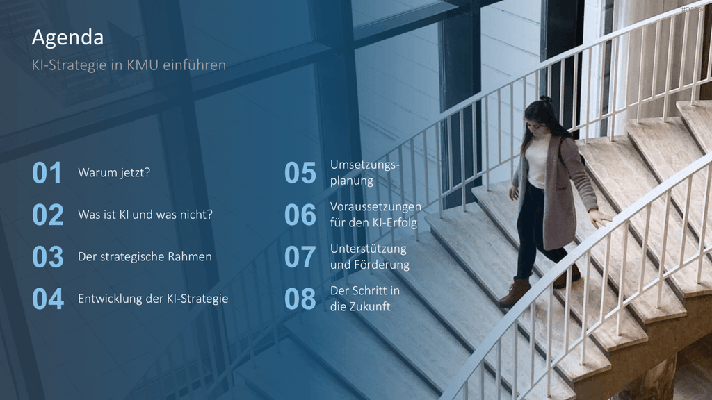 KI-Strategie in KMU einführen PowerPoint-Vorlage