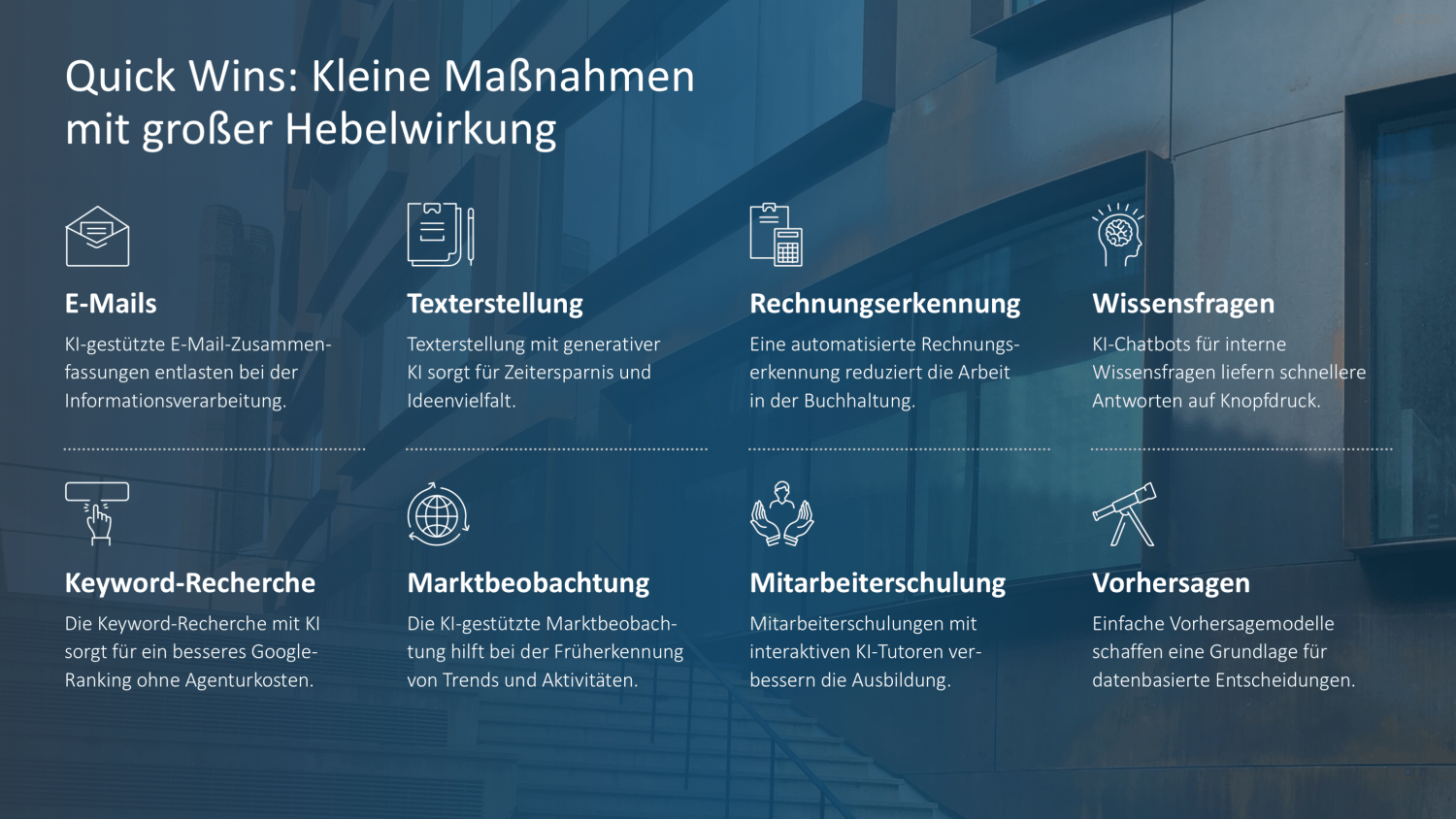 KI-Strategie in KMU einführen PowerPoint-Vorlage