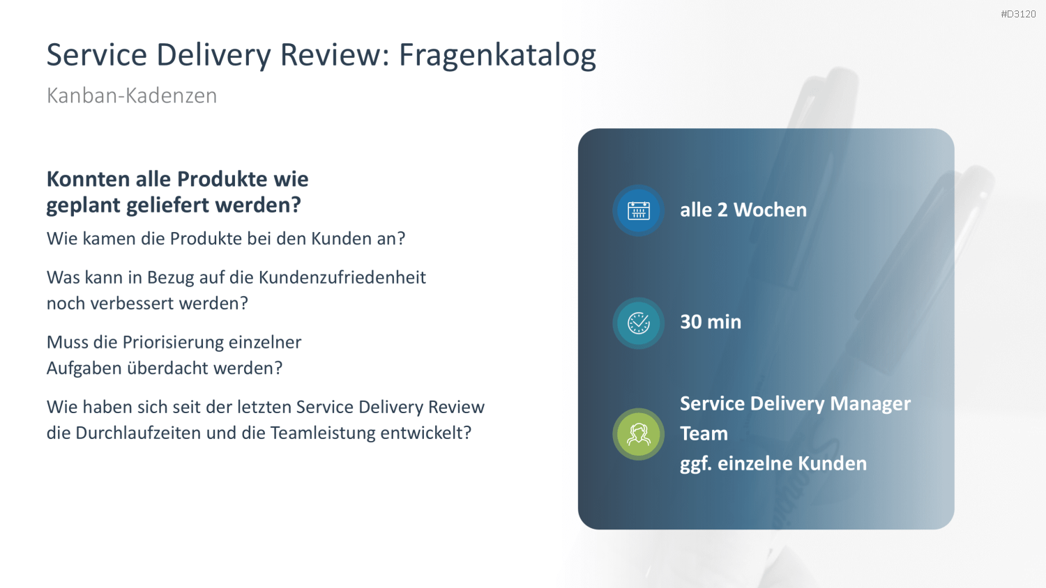 Kanban PowerPoint-Vorlage