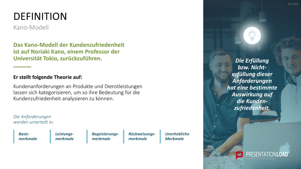 Kano-Modell PowerPoint-Vorlage