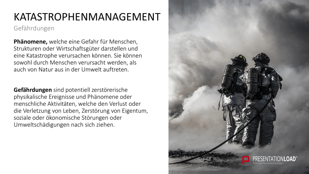 Katastrophenmanagement PowerPoint-Vorlage