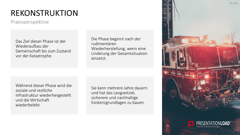 Katastrophenmanagement PowerPoint-Vorlage