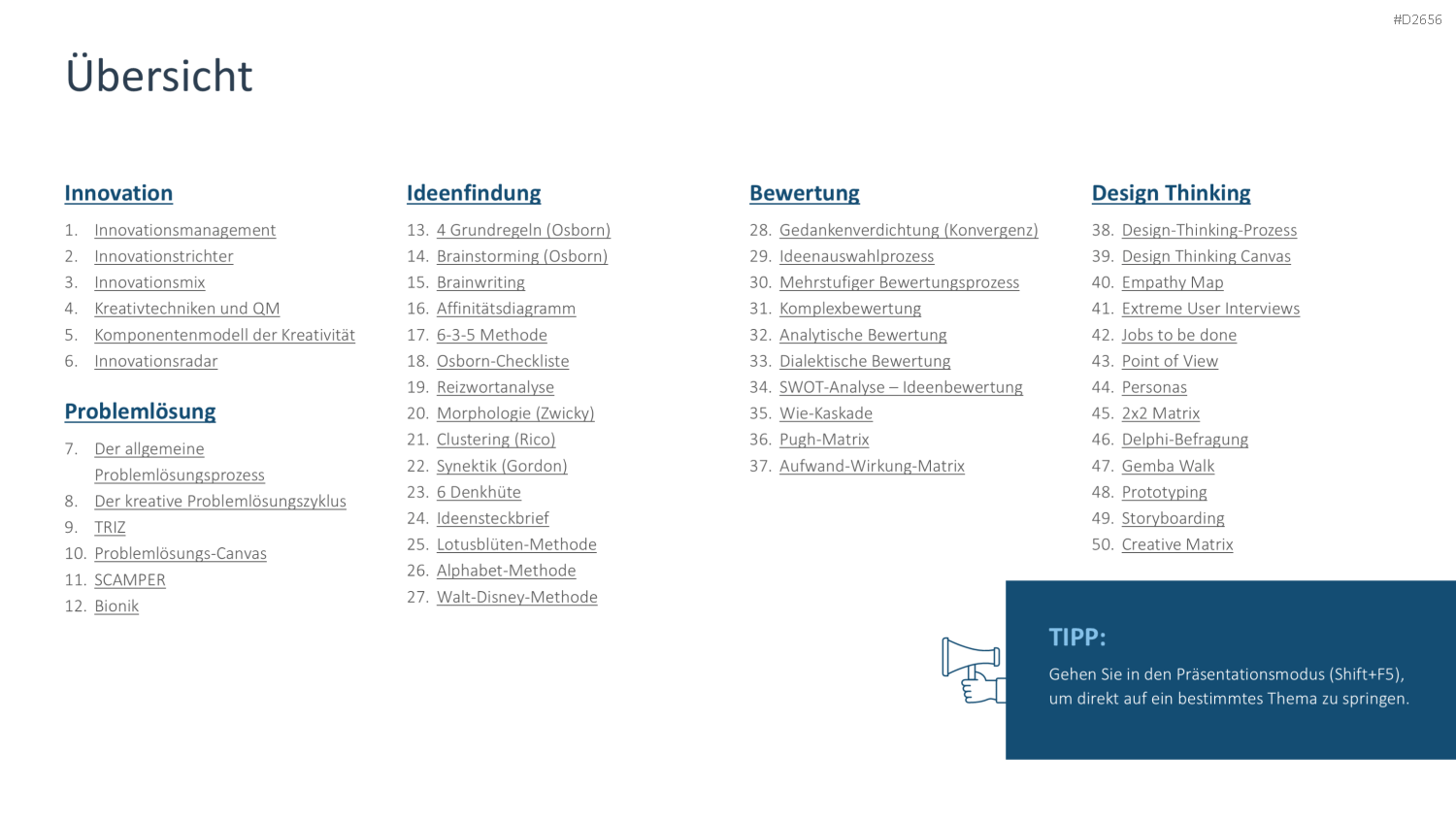 Creativity-Toolbox PowerPoint-Vorlage