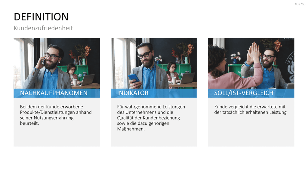 Kundenbindung & Kundenzufriedenheit PPT-Vorlage