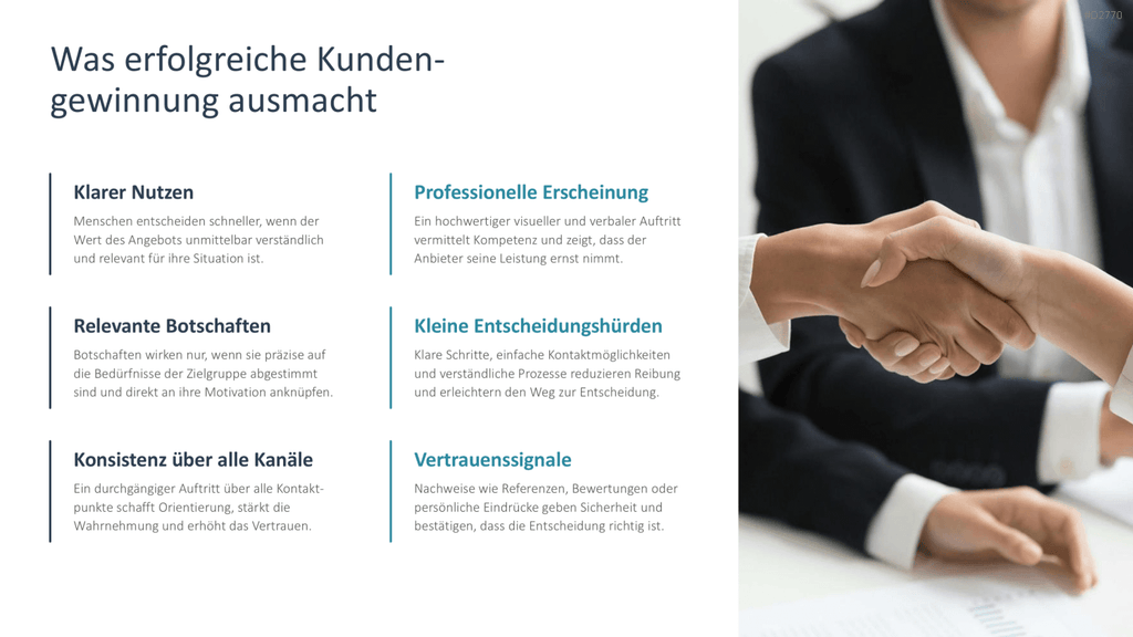 Kundengewinnung PPT-Vorlage