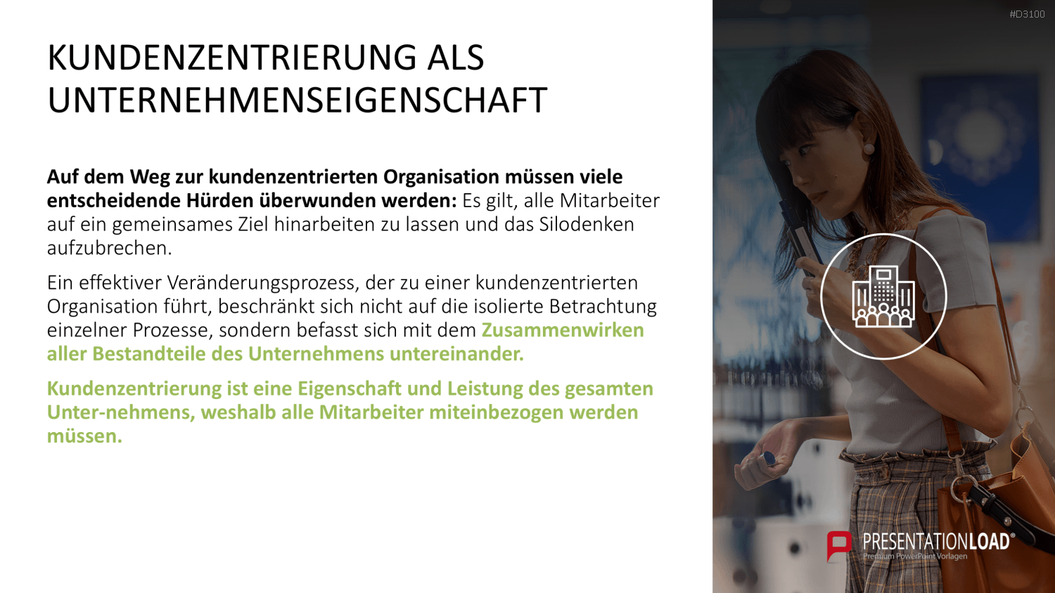Kundenzentrierung (Customer Centricity) PowerPoint-Vorlage