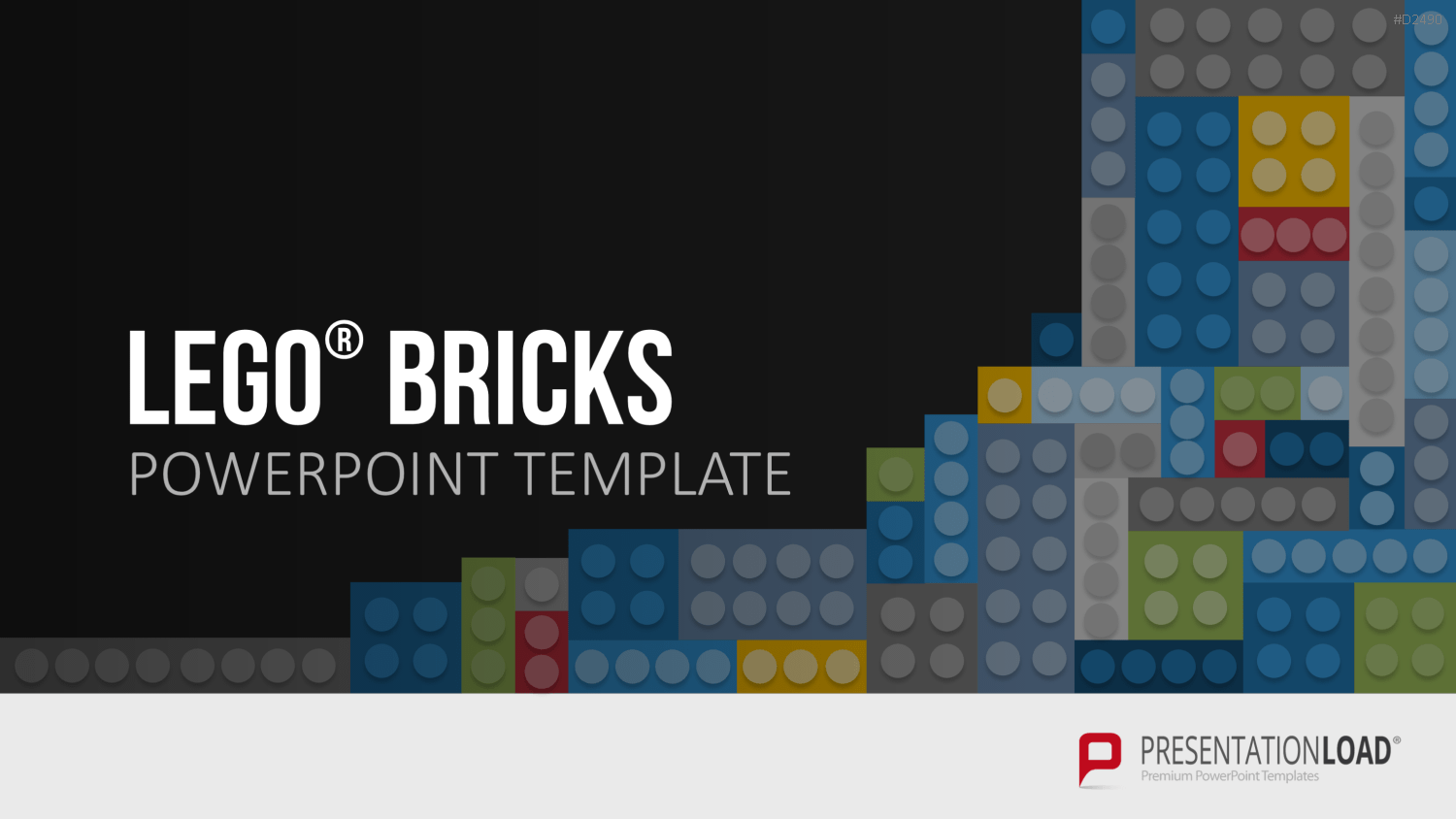 LEGO-Bausteine PowerPoint-Vorlage