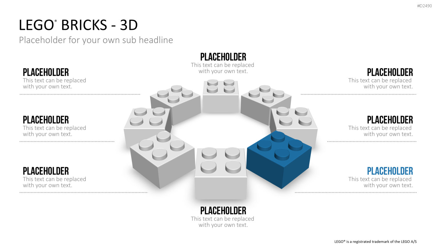 LEGO-Bausteine PowerPoint-Vorlage
