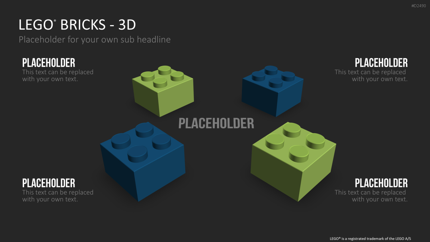 LEGO-Bausteine PowerPoint-Vorlage