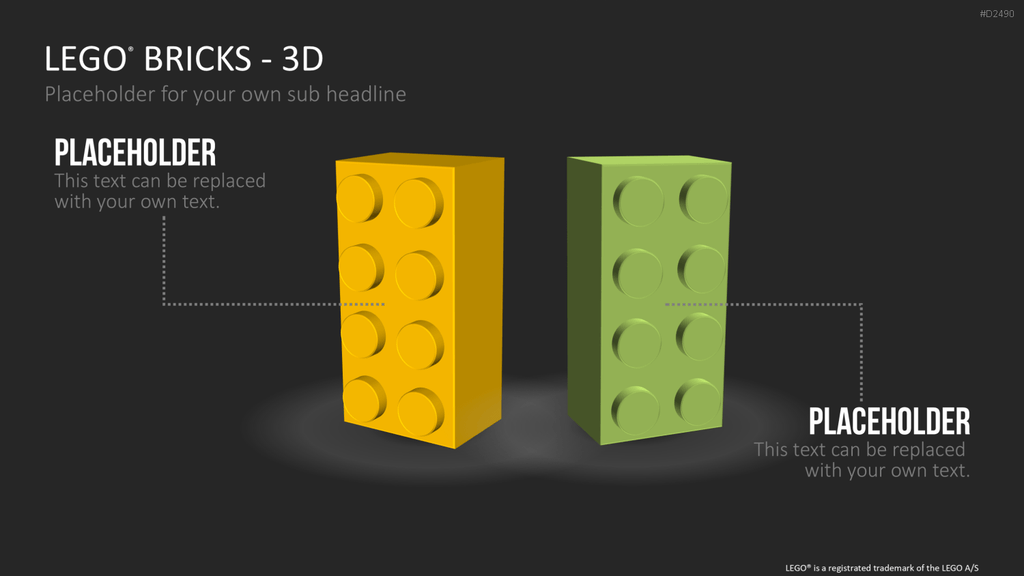 LEGO-Bausteine PowerPoint-Vorlage