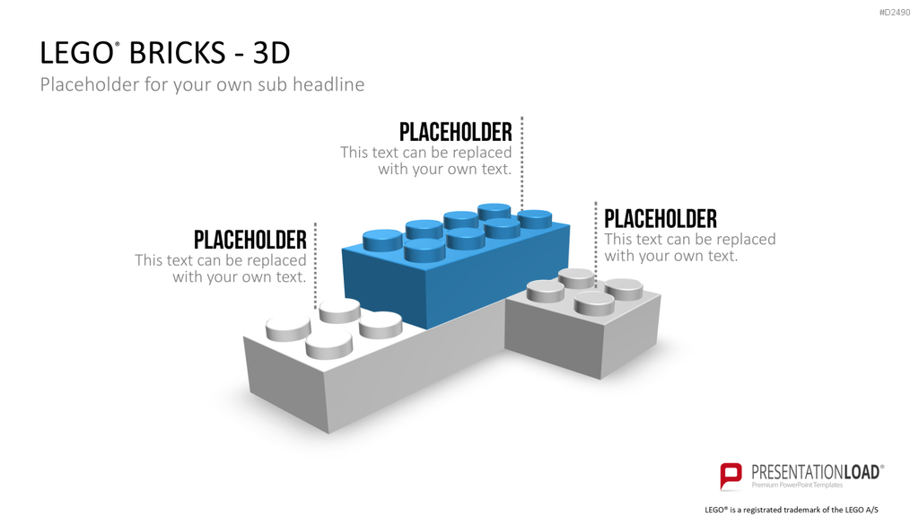 LEGO-Bausteine PowerPoint-Vorlage