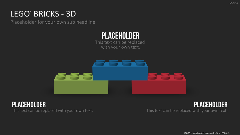 LEGO-Bausteine PowerPoint-Vorlage