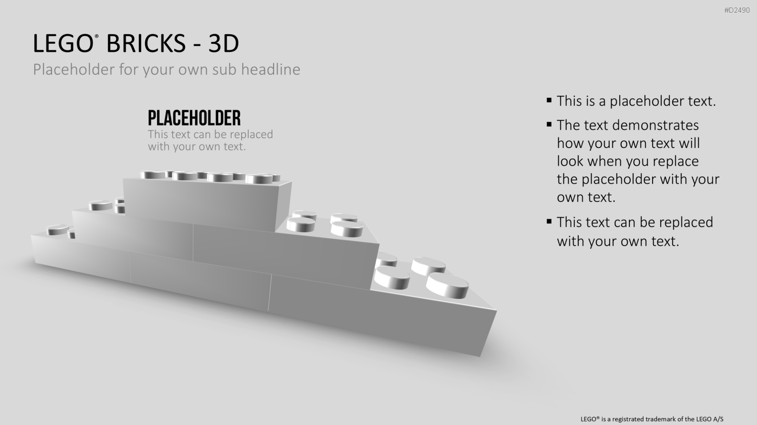 LEGO-Bausteine PowerPoint-Vorlage