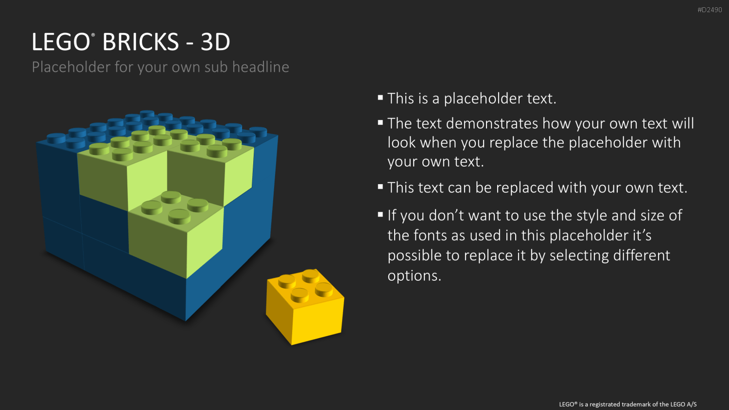 LEGO-Bausteine PowerPoint-Vorlage