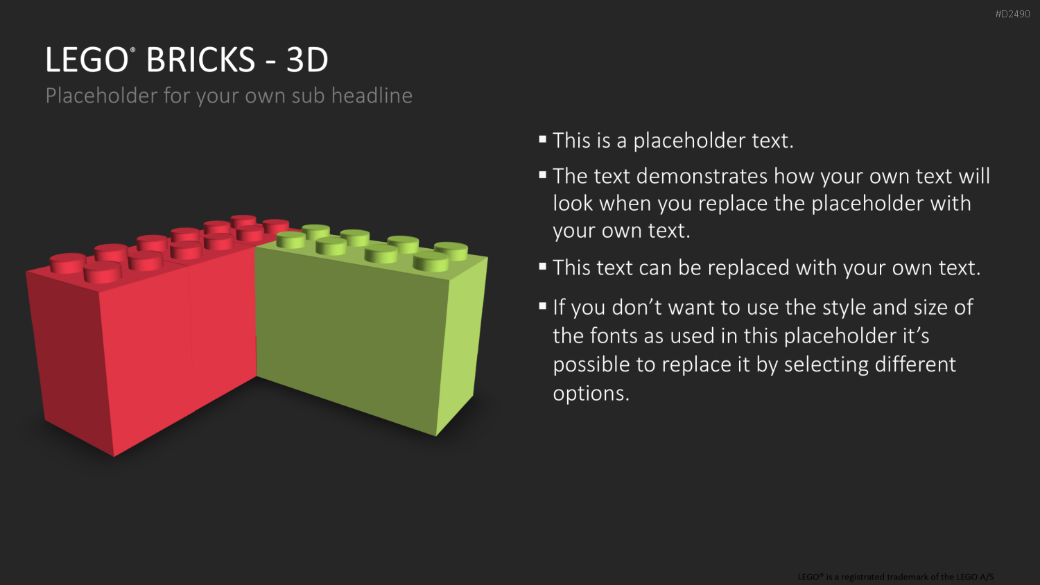 LEGO-Bausteine PowerPoint-Vorlage