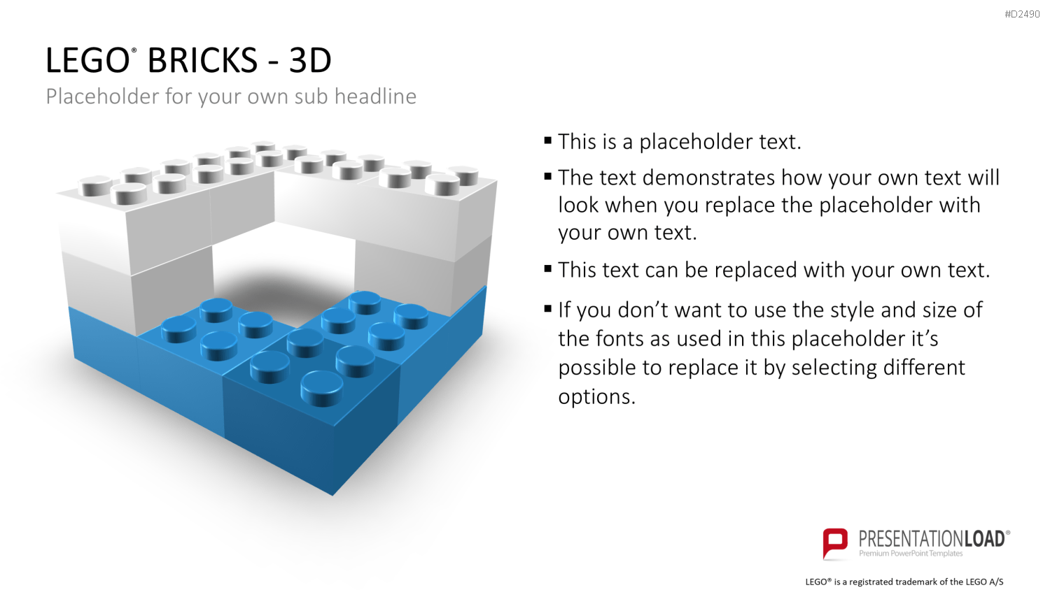 LEGO-Bausteine PowerPoint-Vorlage
