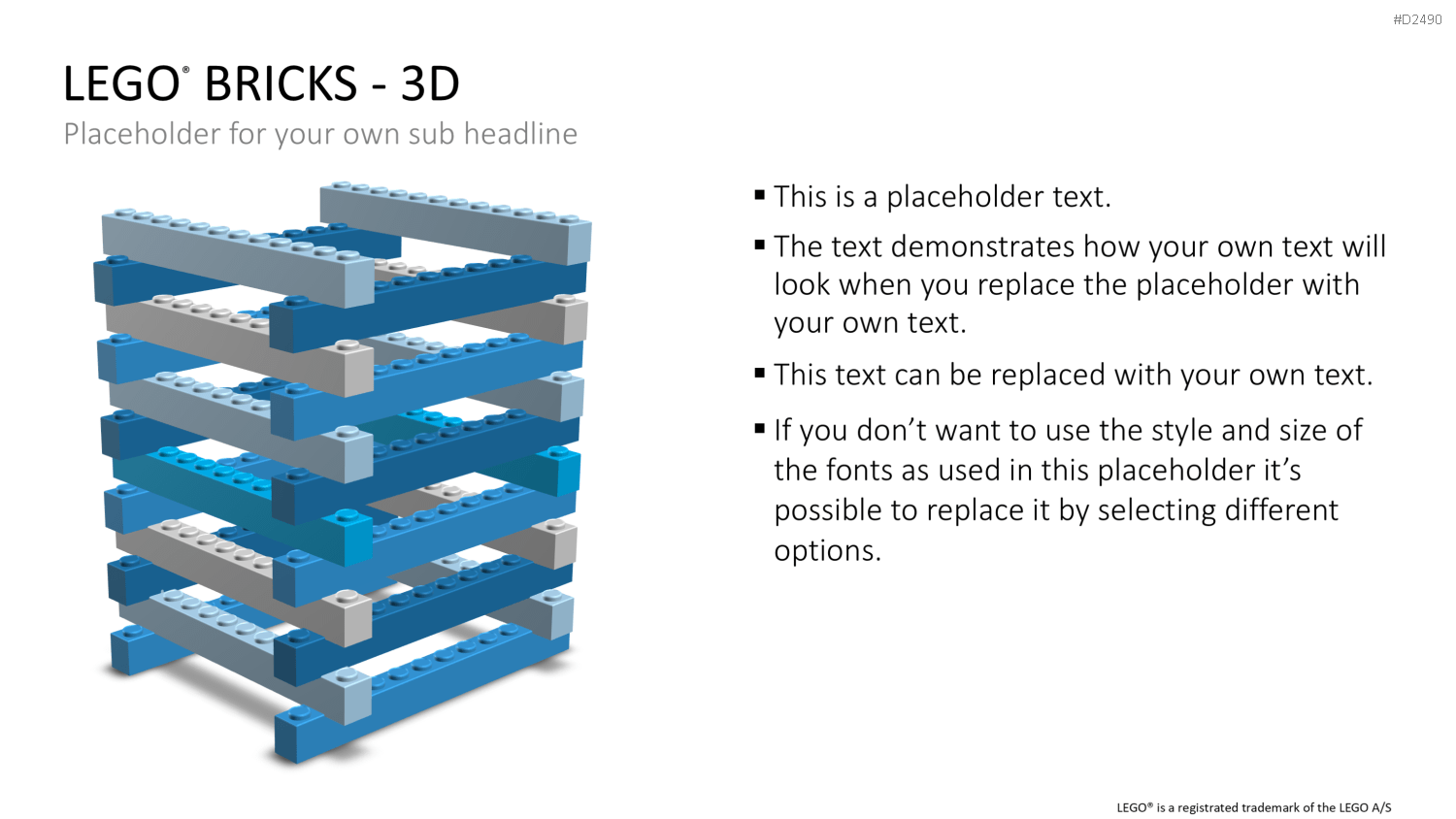 LEGO-Bausteine PowerPoint-Vorlage