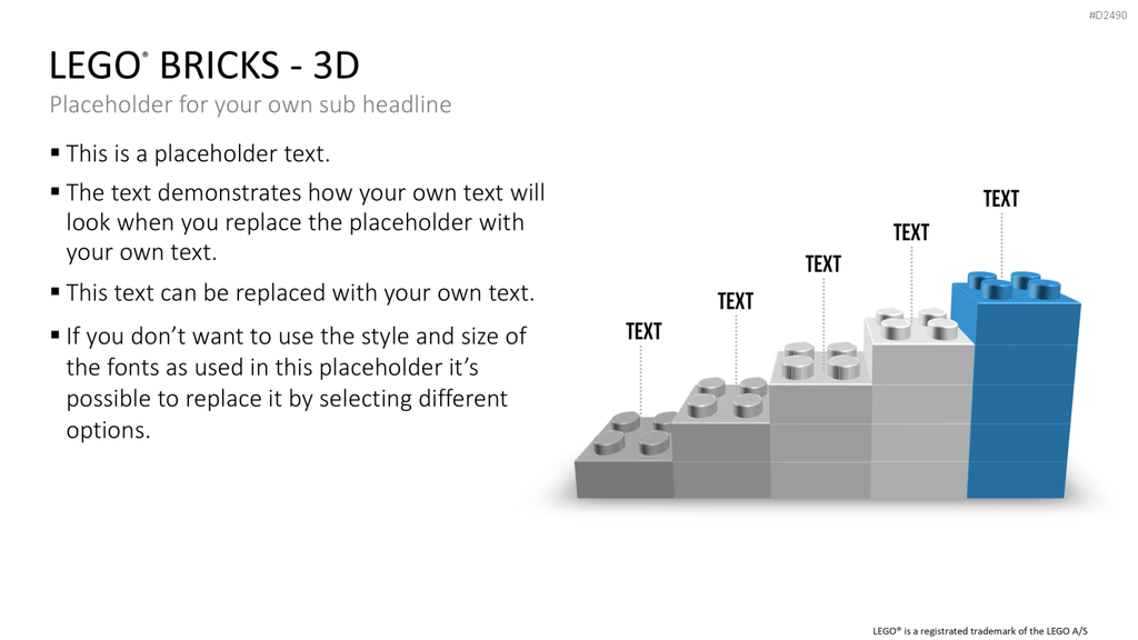 LEGO-Bausteine PowerPoint-Vorlage