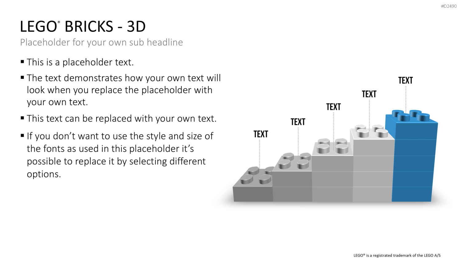 LEGO-Bausteine PowerPoint-Vorlage