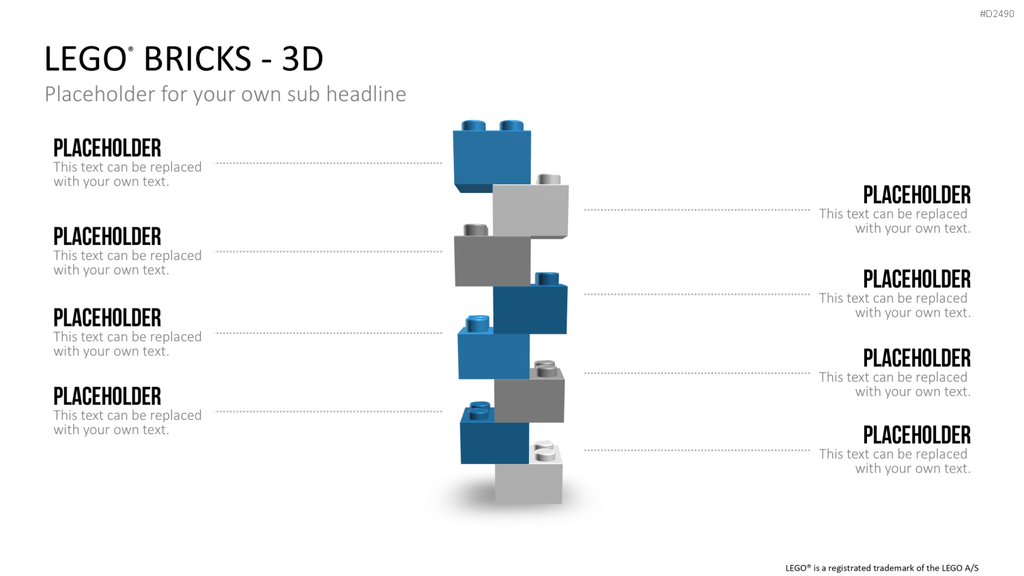 LEGO-Bausteine PowerPoint-Vorlage