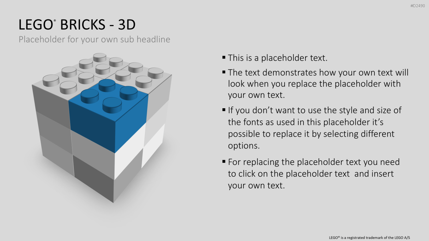 LEGO-Bausteine PowerPoint-Vorlage