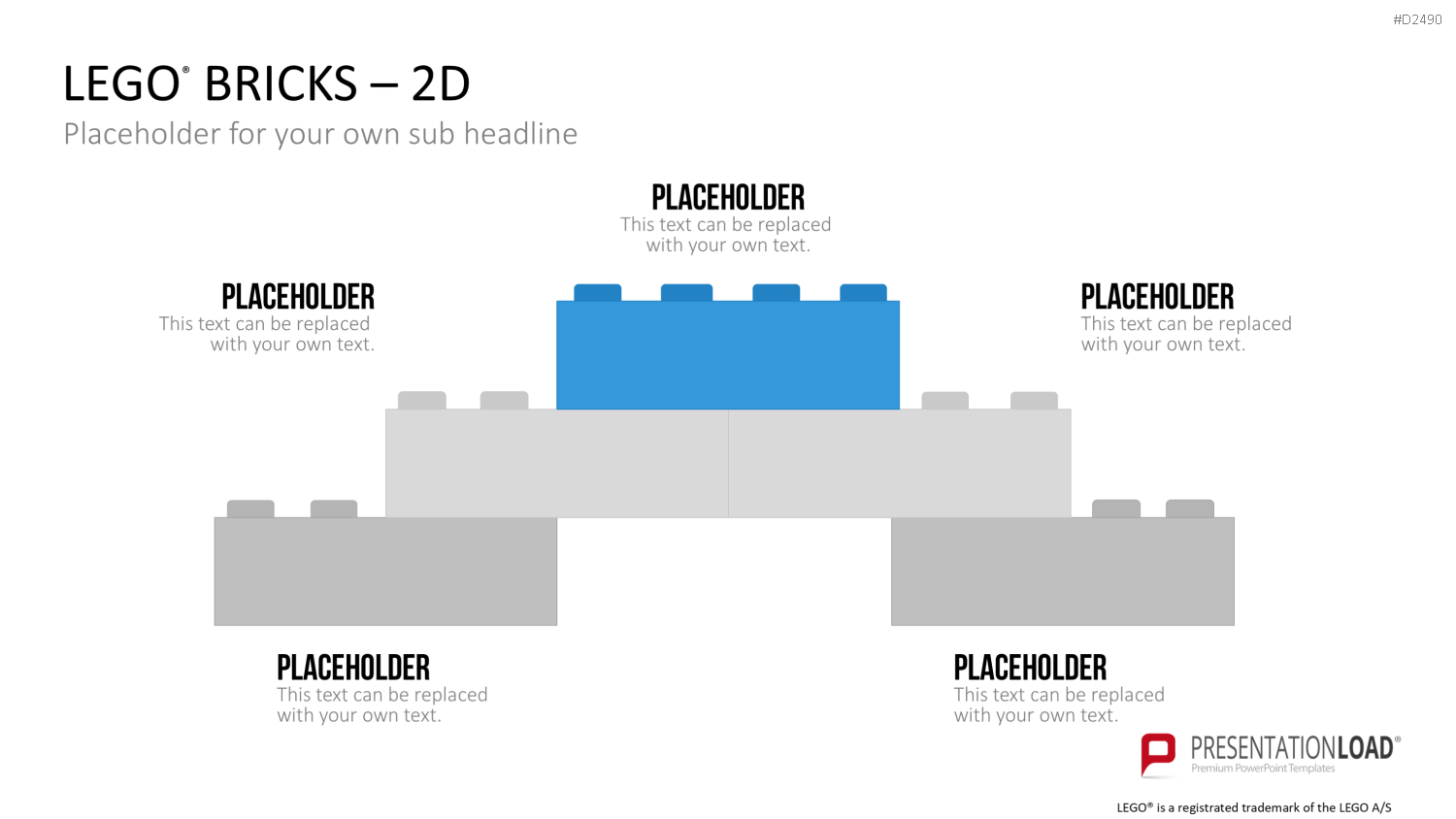 LEGO-Bausteine PowerPoint-Vorlage
