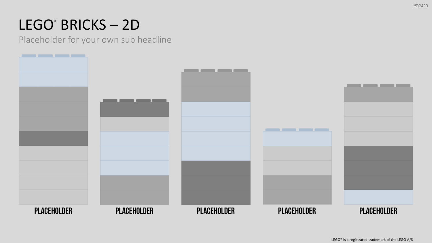 LEGO-Bausteine PowerPoint-Vorlage