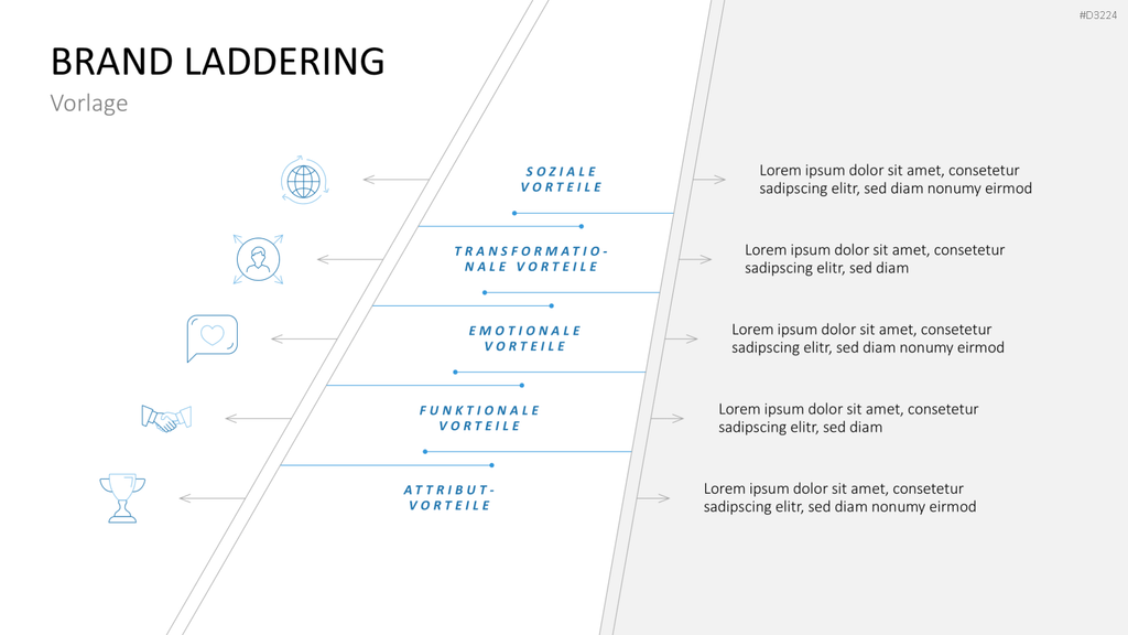 Laddering PowerPoint-Vorlage