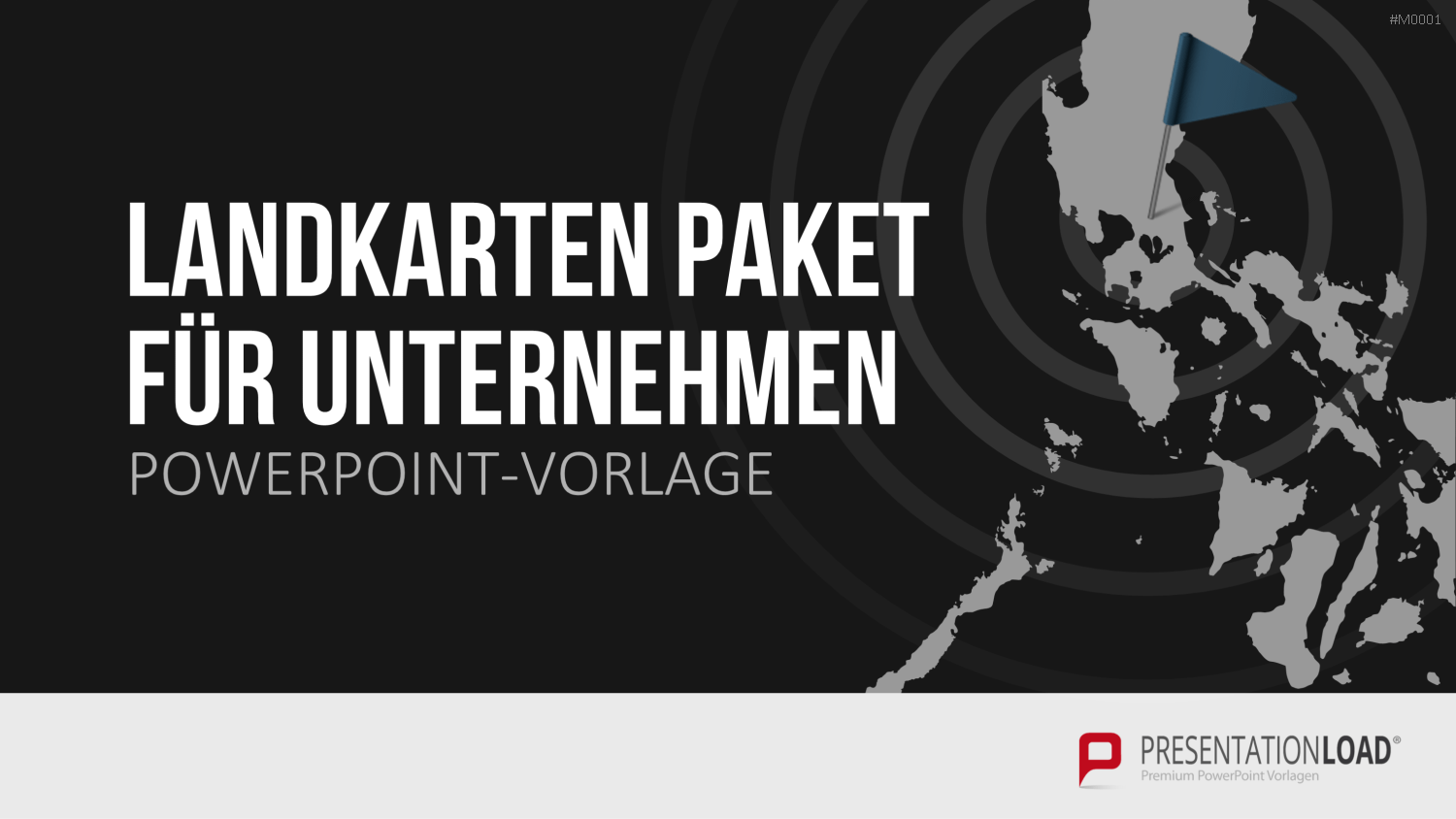 Landkarten Paket für Unternehmen PowerPoint-Vorlage