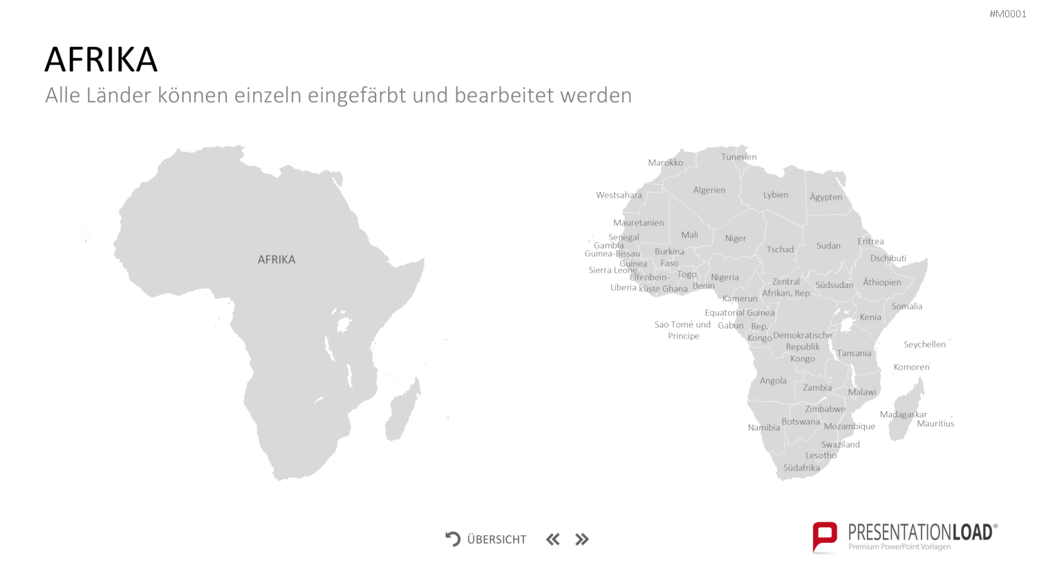 Landkarten Paket für Unternehmen PowerPoint-Vorlage