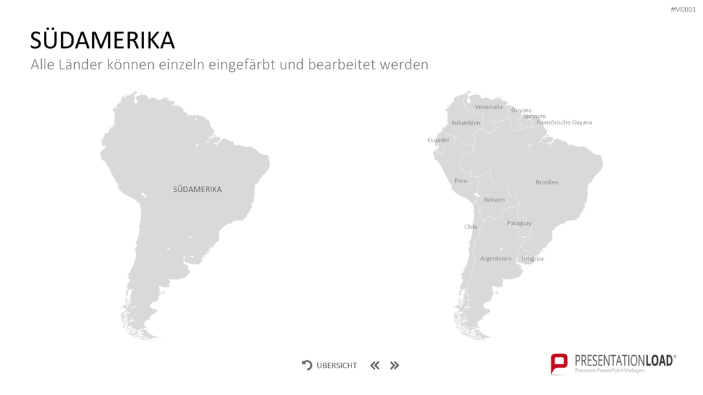 Landkarten Paket für Unternehmen PowerPoint-Vorlage