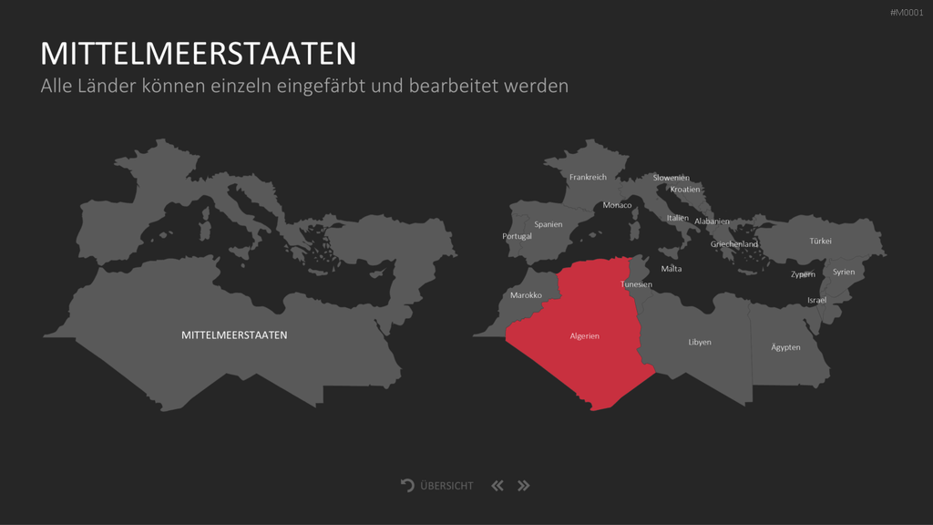 Landkarten Paket für Unternehmen PowerPoint-Vorlage