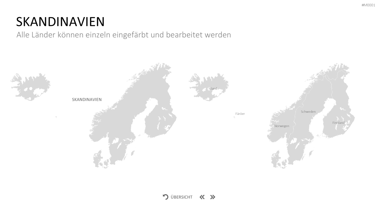 Landkarten Paket für Unternehmen PowerPoint-Vorlage