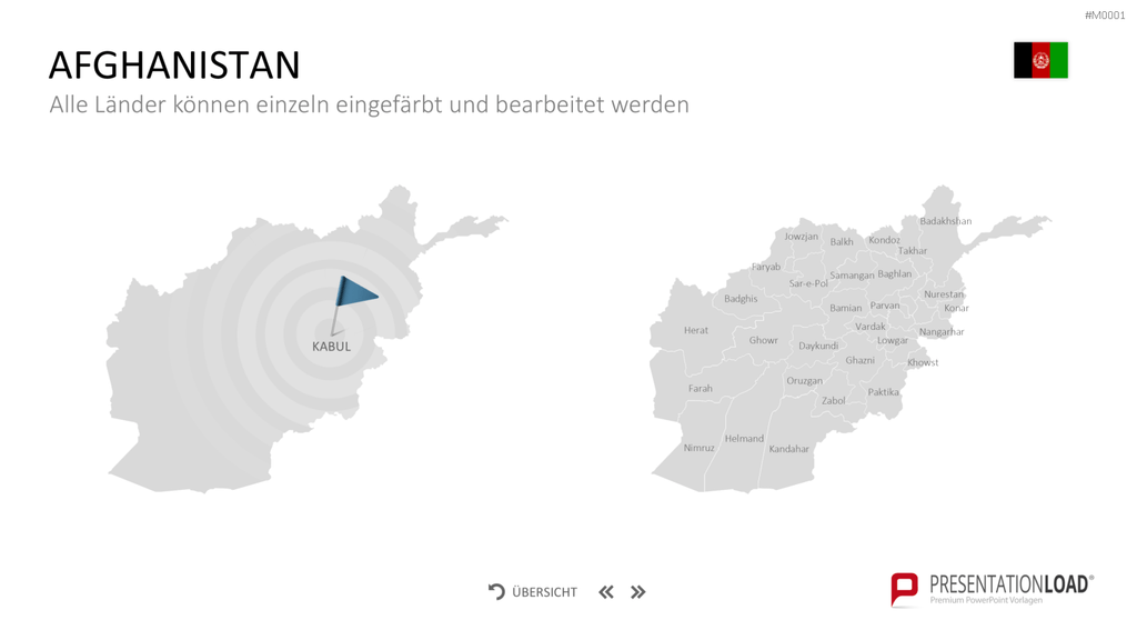 Landkarten Paket für Unternehmen PowerPoint-Vorlage