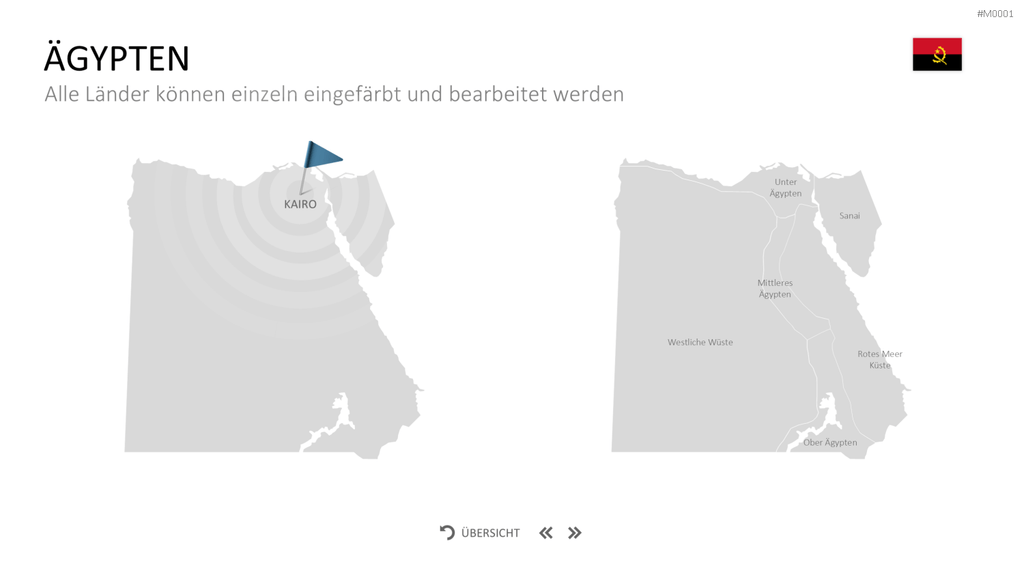 Landkarten Paket für Unternehmen PowerPoint-Vorlage