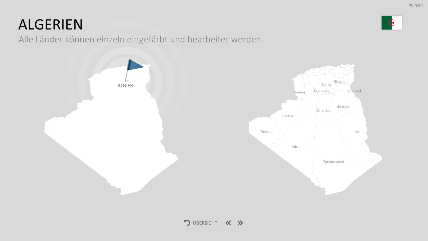 Landkarten Paket für Unternehmen PowerPoint-Vorlage