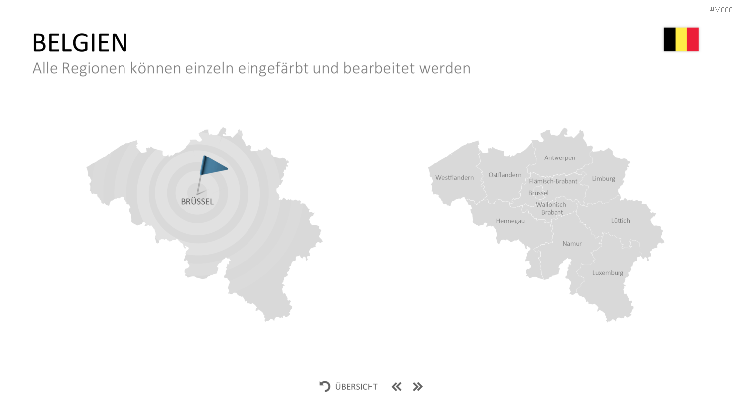 Landkarten Paket für Unternehmen PowerPoint-Vorlage