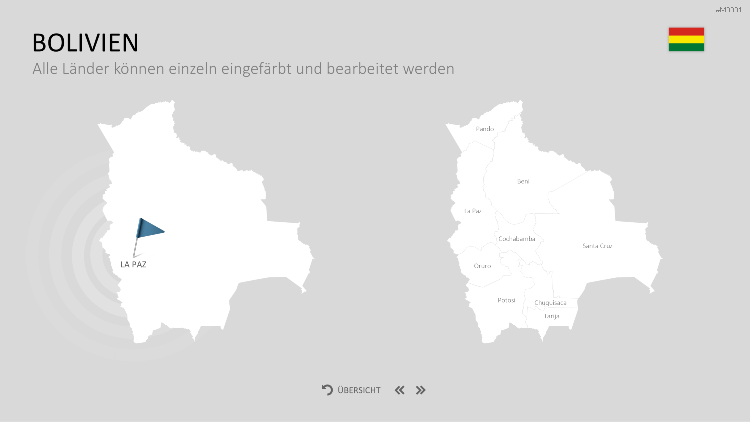 Landkarten Paket für Unternehmen PowerPoint-Vorlage
