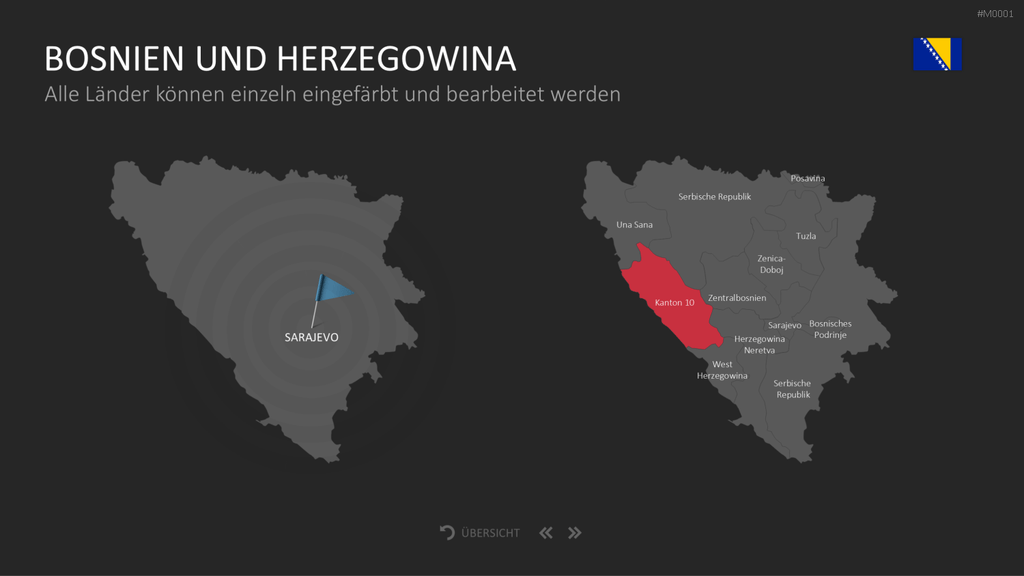 Landkarten Paket für Unternehmen PowerPoint-Vorlage