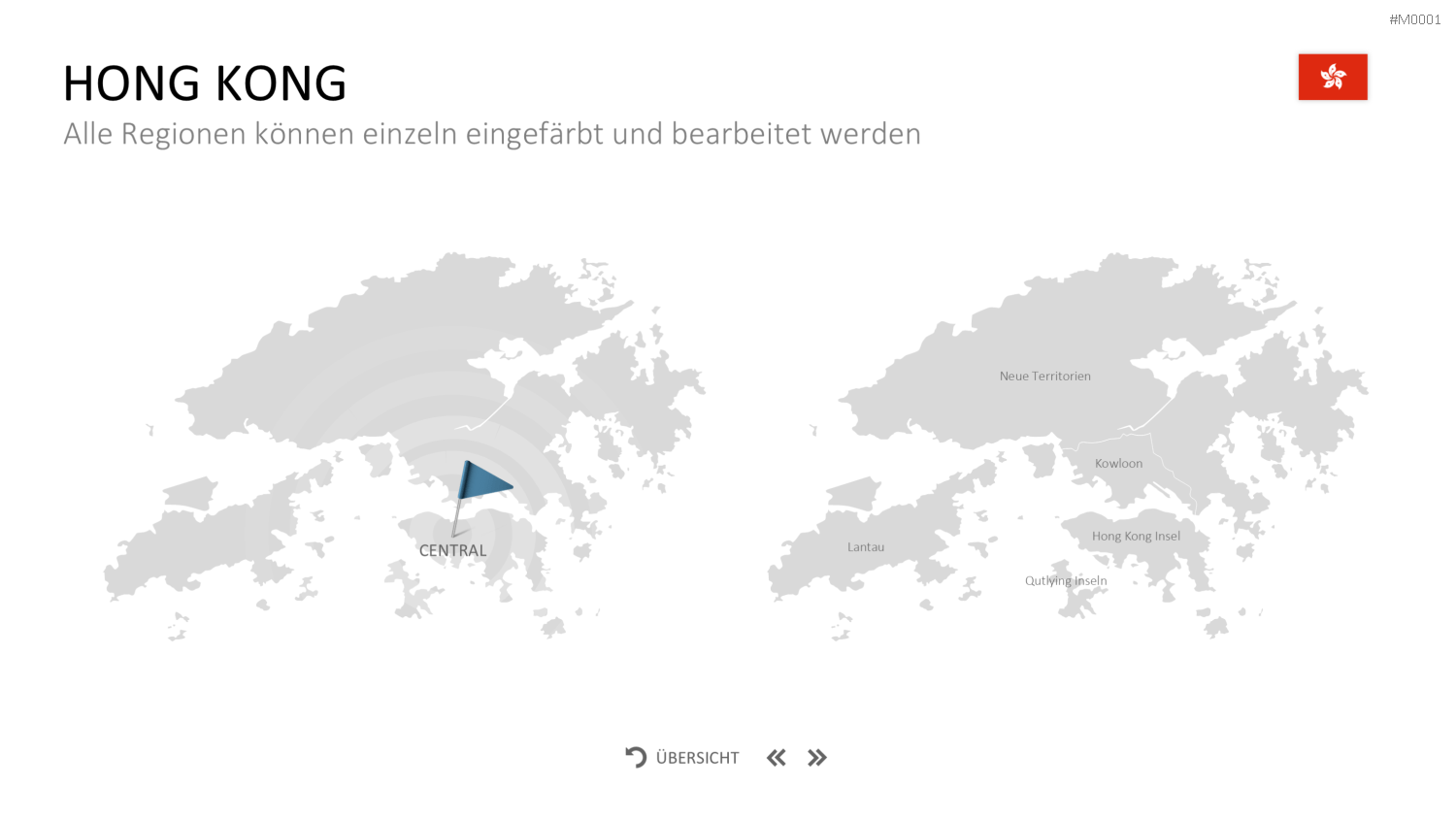 Landkarten Paket für Unternehmen PowerPoint-Vorlage