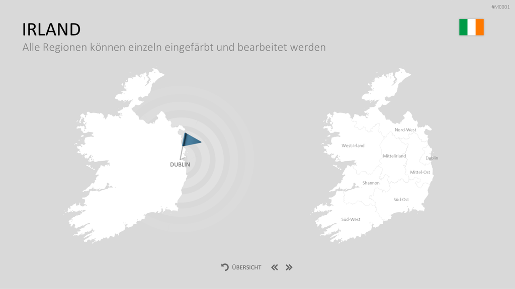 Landkarten Paket für Unternehmen PowerPoint-Vorlage