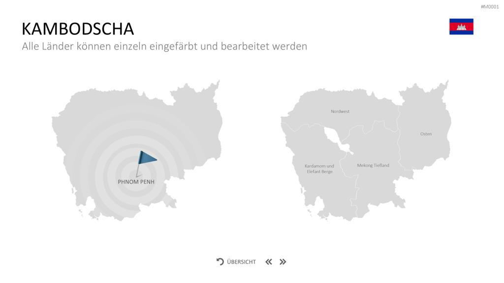 Landkarten Paket für Unternehmen PowerPoint-Vorlage