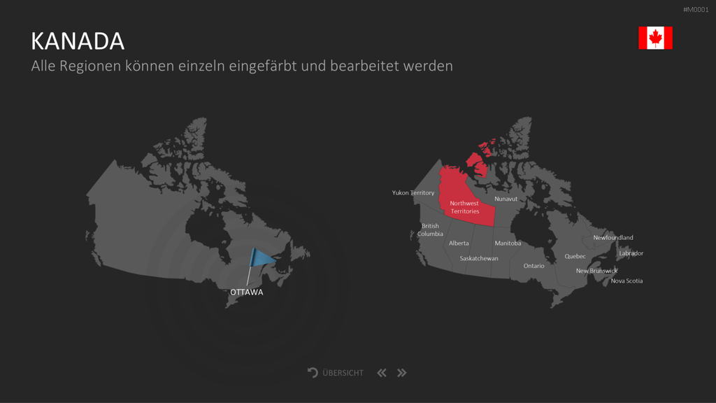 Landkarten Paket für Unternehmen PowerPoint-Vorlage