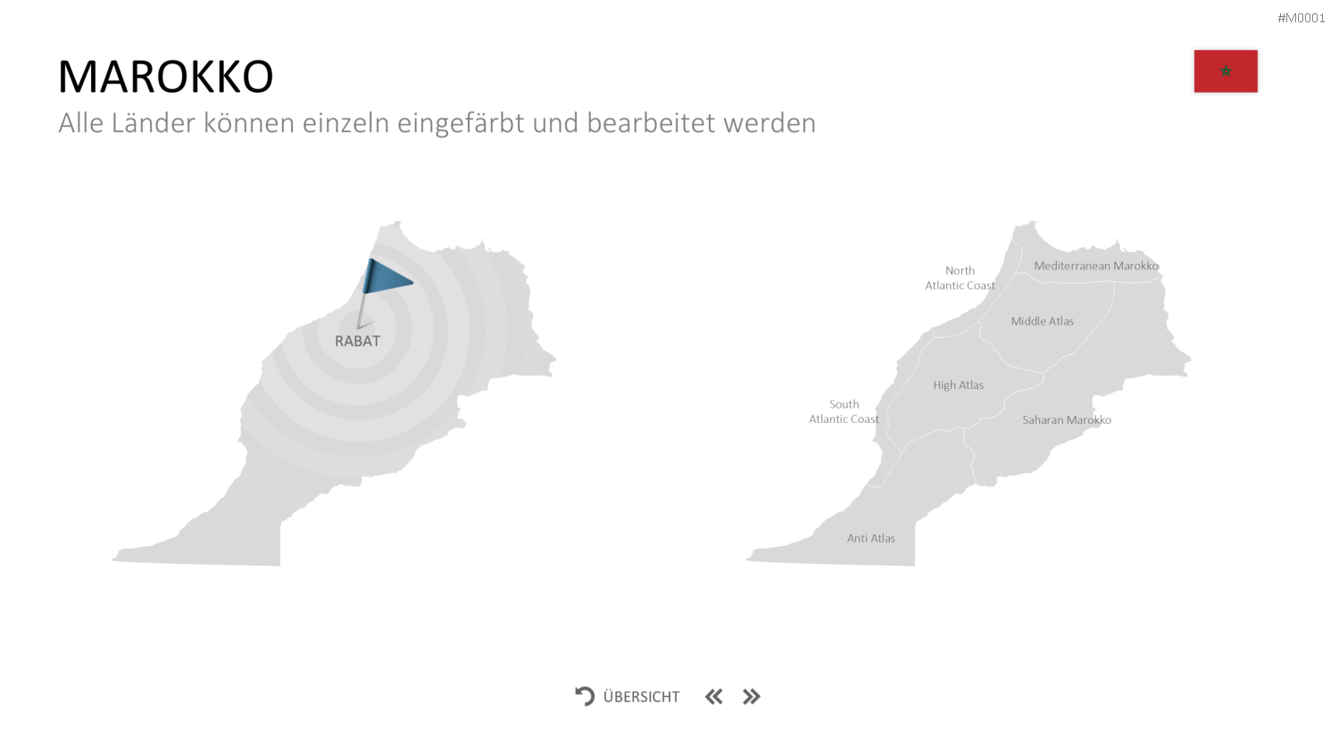 Landkarten Paket für Unternehmen PowerPoint-Vorlage