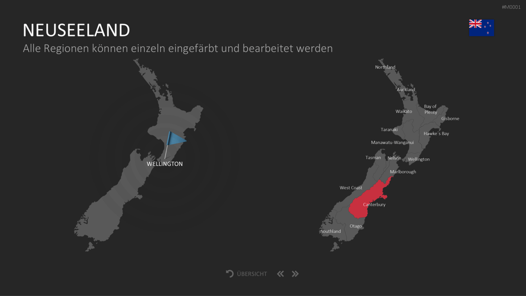 Landkarten Paket für Unternehmen PowerPoint-Vorlage