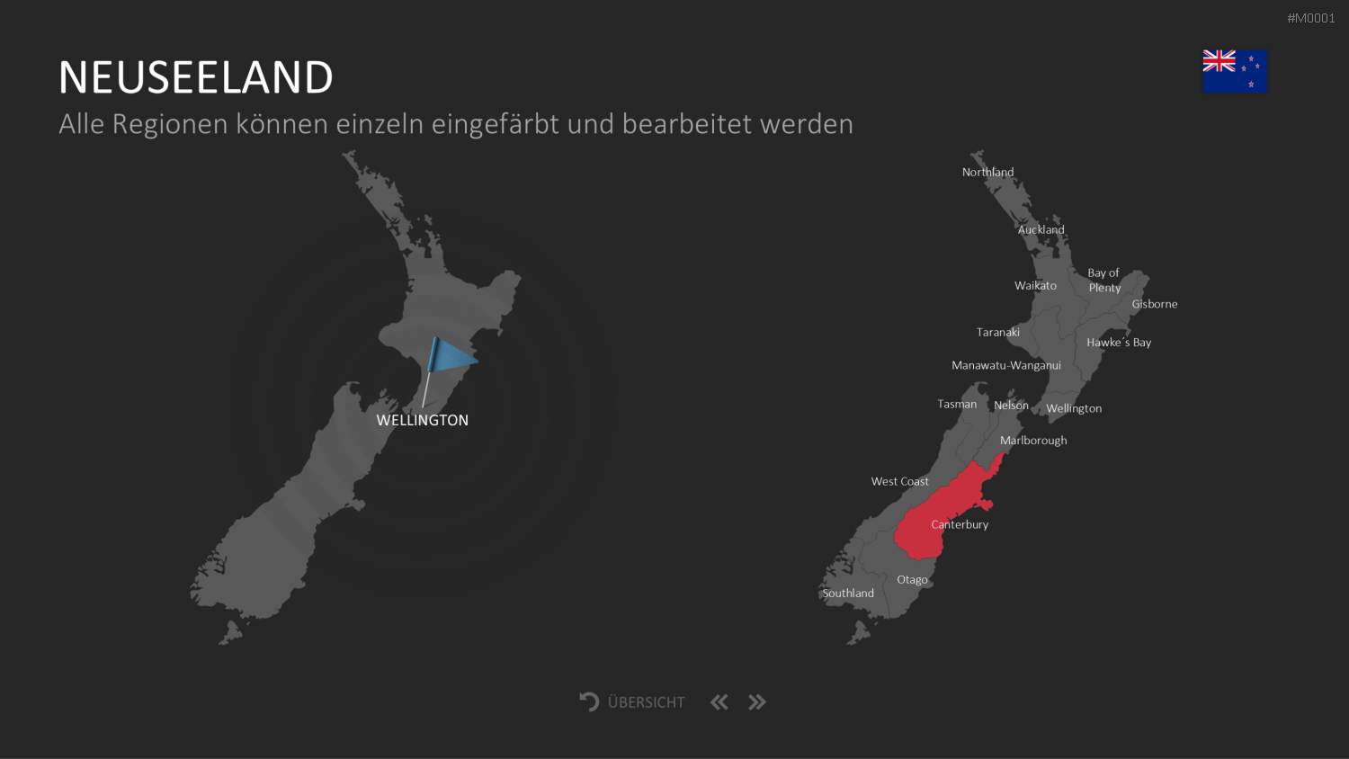 Landkarten Paket für Unternehmen PowerPoint-Vorlage