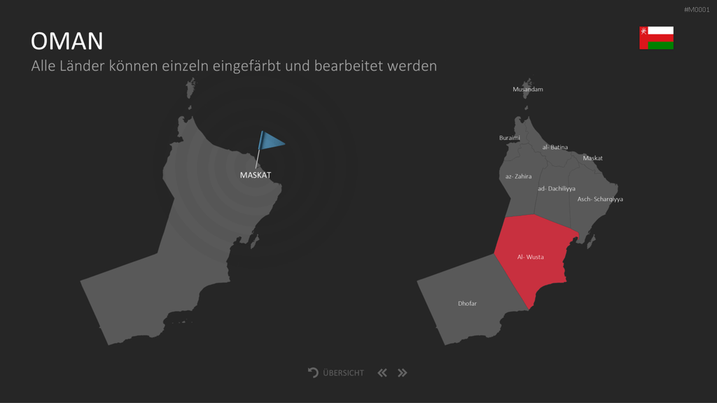 Landkarten Paket für Unternehmen PowerPoint-Vorlage