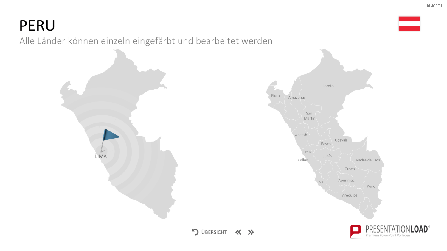 Landkarten Paket für Unternehmen PowerPoint-Vorlage