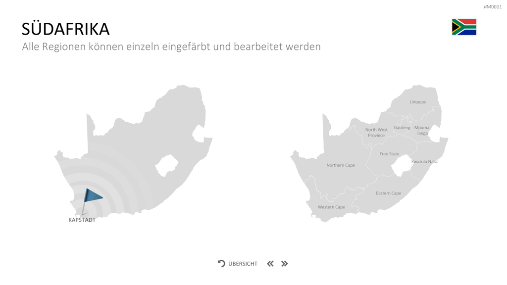 Landkarten Paket für Unternehmen PowerPoint-Vorlage